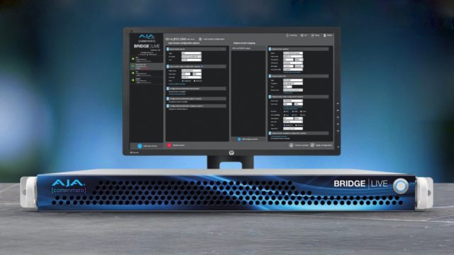 Bridge Live d’Aja, l’encodage /décodage et le streaming deviennent un jeu d’enfant ! © DR