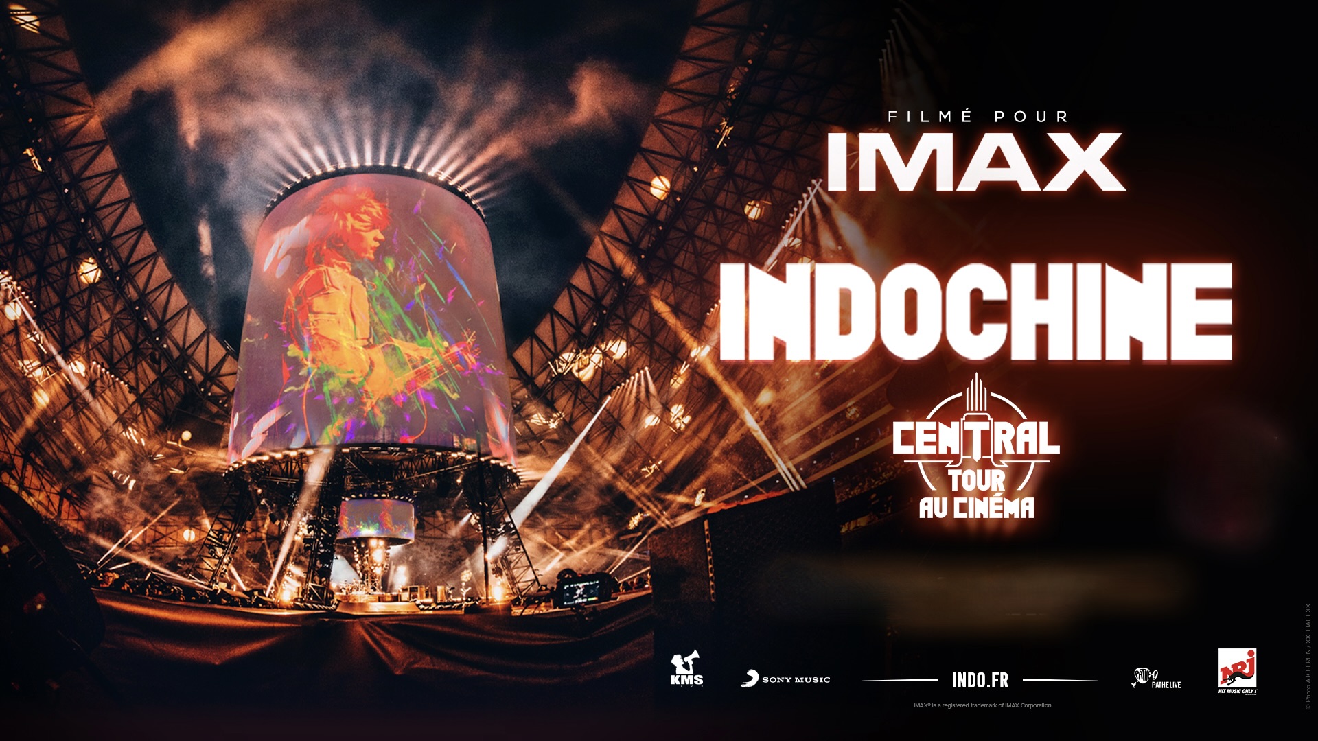 Mediakwest Le concert d'Indochine pour les cinémas IMAX filmé par AMP