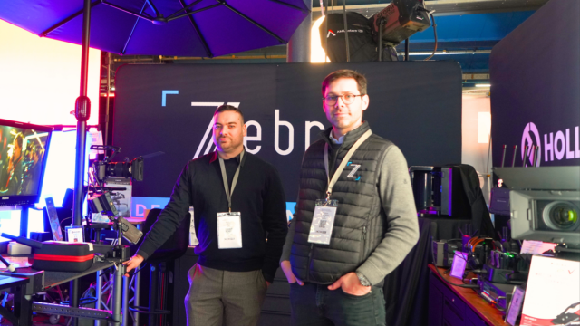 Mathias Mercuriali, pdg du groupe Zebra ( à dr.) sur le Micro Salon AFC