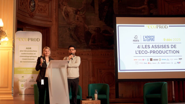 Pervenche Beurier, déléguée générale d’Ecoprod et Baptiste Heynneman , président de l'association