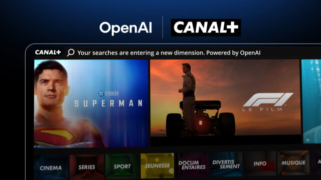 CANAL+ intègre OpenAI dans son app dès juin 2026 pour personnaliser la recherche et la découverte de contenus.