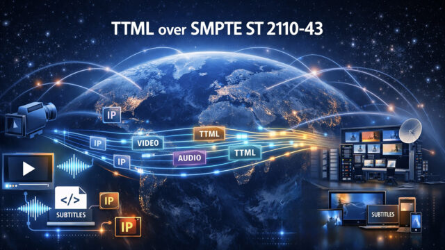 TTML sur SMPTE ST 2110-43 -Mediakwest